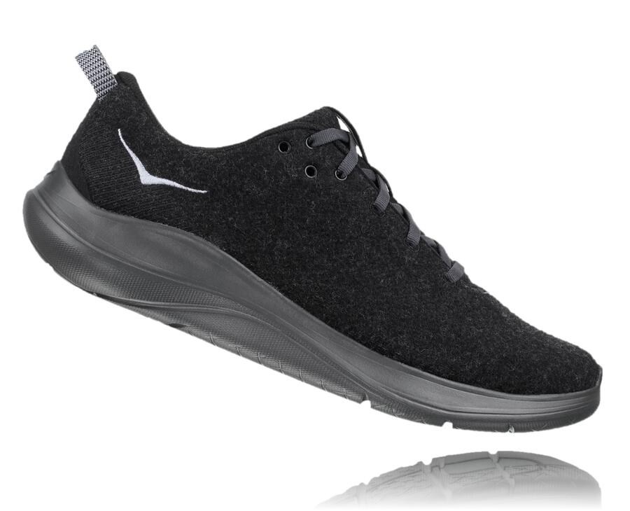 Hoka One One ランニングシューズ メンズ 黒 - フパナ フローウール - HN7092351